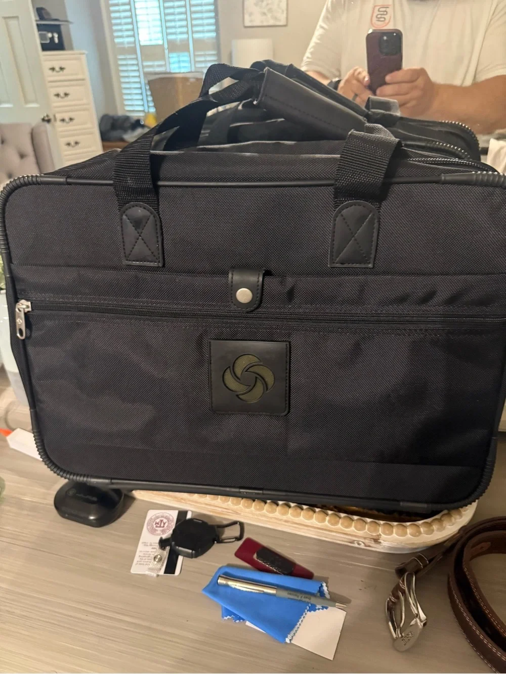Samsonite Black Professional Laptop and Suitcase with Front Pockets